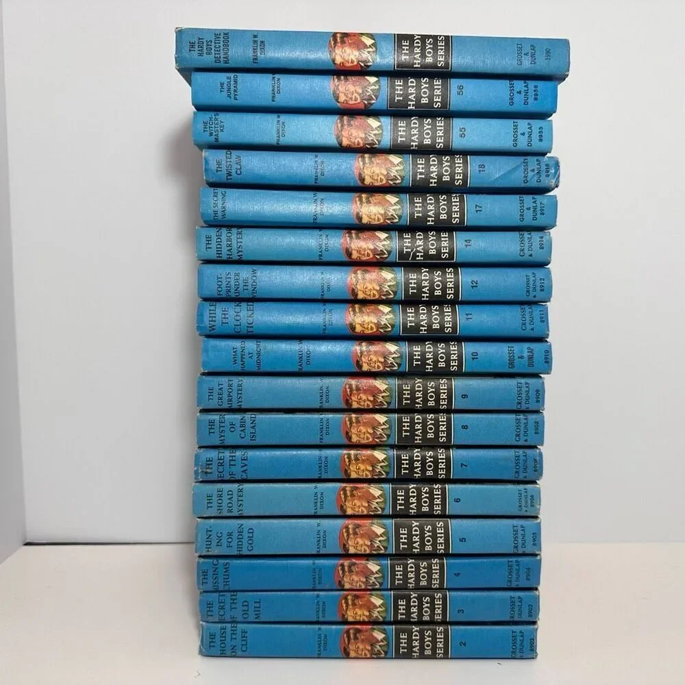 The Hardy Boys Series Books Hardback 2-12, 14, 17-18, 55,56 & The Detectives Han